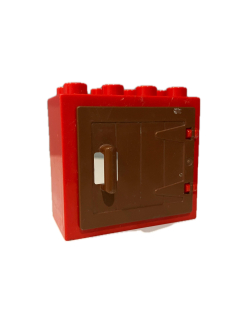 Lego® Duplo® okno, vrátka červenohnědá